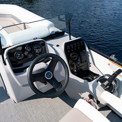 Rotomolded helm console