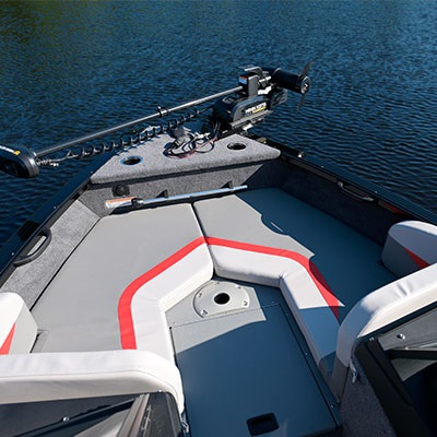 Optional bow rider seat cushions