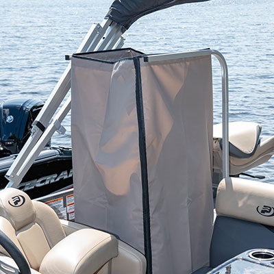 Optional removable privacy enclosure