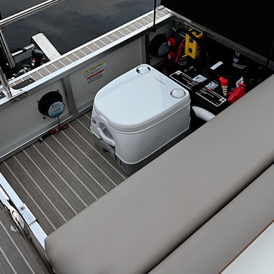 Optional head Package including holding tank with a pump out system