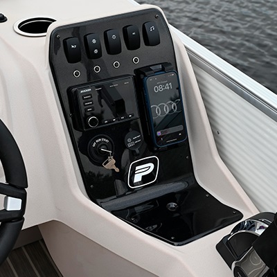 Dash panel with optional Kicker Radio and wireless cell phone charger