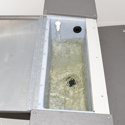 Battery storage compartment