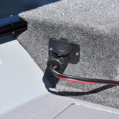 Optional bow trolling motor plug