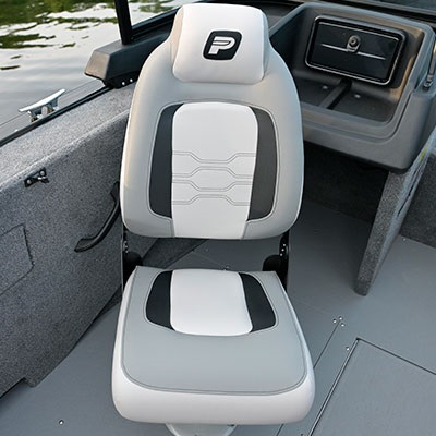 2 folding seats with no-pinch hinges