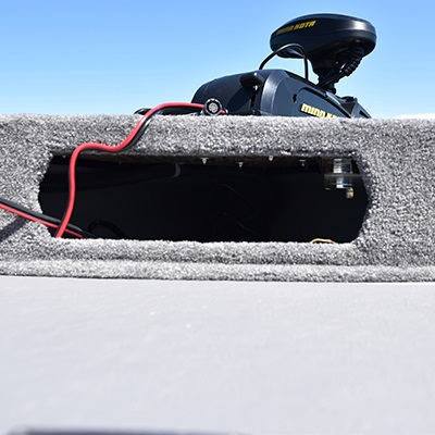 Anchor storage compartment