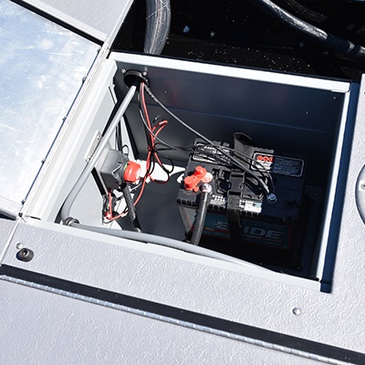 Battery storage compartment