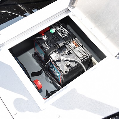 Battery storage compartment