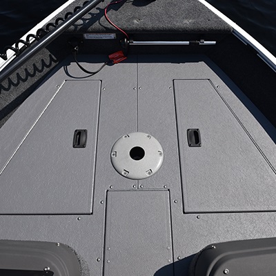 Bow raised casting platform