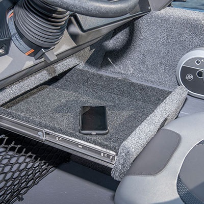 Drawer under driver console