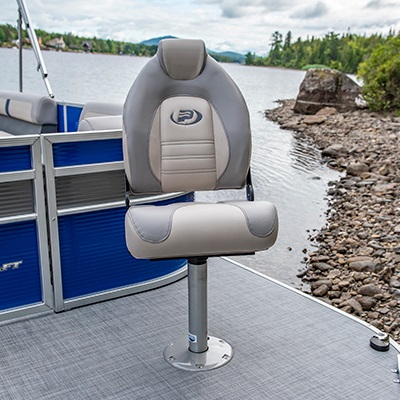Swivel folding fishing seat
