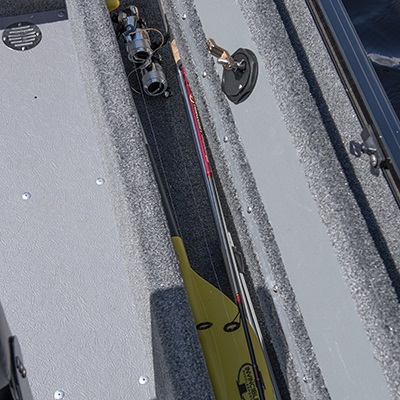 Lockable storage compartment on passenger side