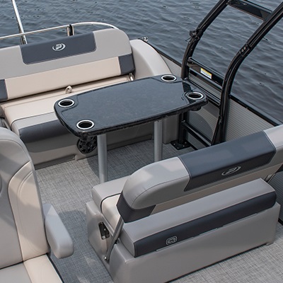 Black pearl woodgrain table