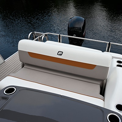 RL upholstery with 2-position adjustable backrest