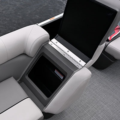 Storage under lounger chair