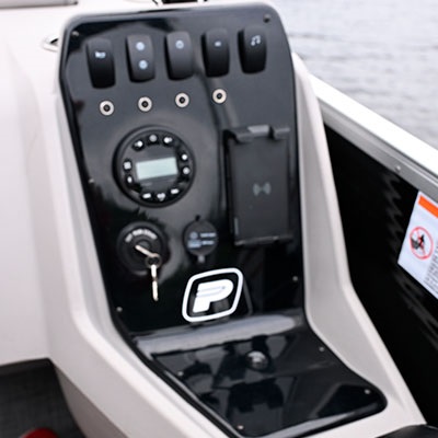 Switch panel with optional cell wireless charger