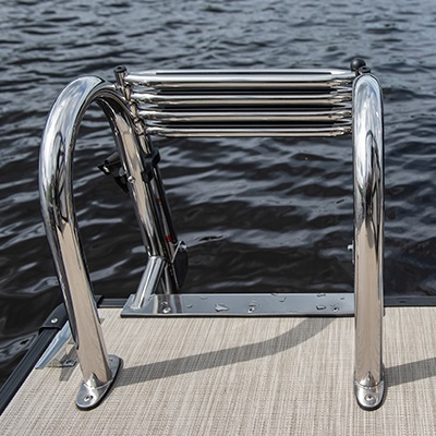 Telescopic stainless steel ladder