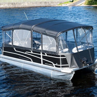 Toit campeur complet incluant toile bimini arrière