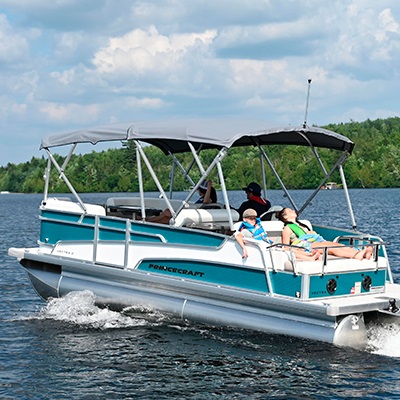 Double auvent bimini offert en option