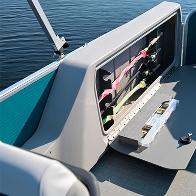 Rangement verrouillable optionnel pour 4 cannes