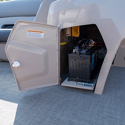 Rangement pour batterie de moteur électrique