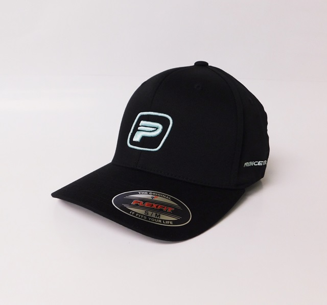 Princecraft® black Flexfit hat with 3D aqua logo