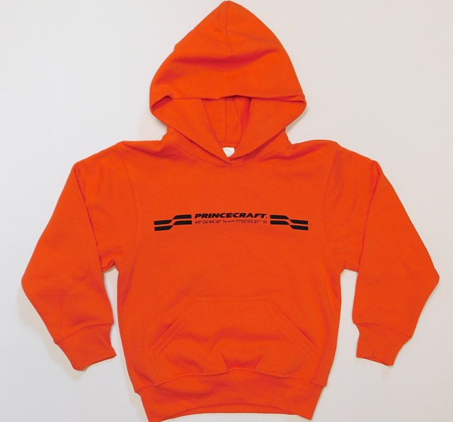 Princecraft® hoodie with GPS coordinates - Orange