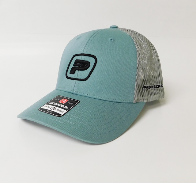 Princecraft® aqua hat with 3D black logo