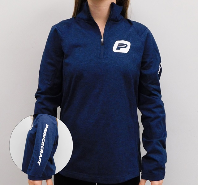 Chandail performance Princecraft® 1/4 de zip à M/L - Bleu