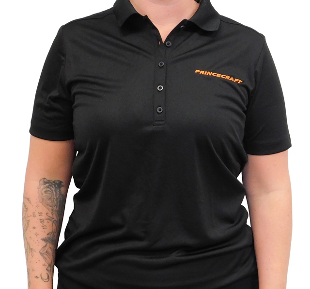 Polo a manches courtes Princecraft® - Femme – Noir