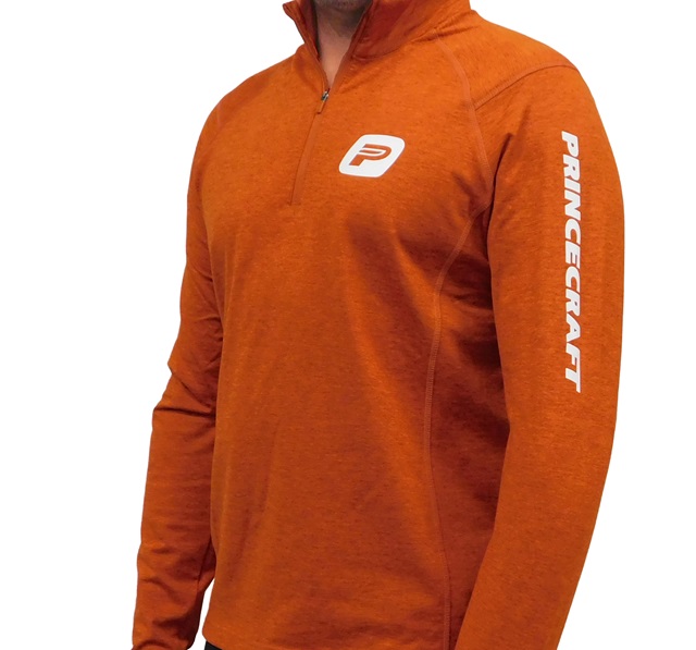 Chandail 1 quart de zip Princecraft® – Homme- orange brûlé