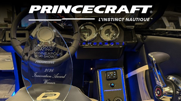 Bateaux Princecraft® remporte le prix d’Innovation 2026 du Minneapolis Boat Show pour son tout nouveau Platinum 190